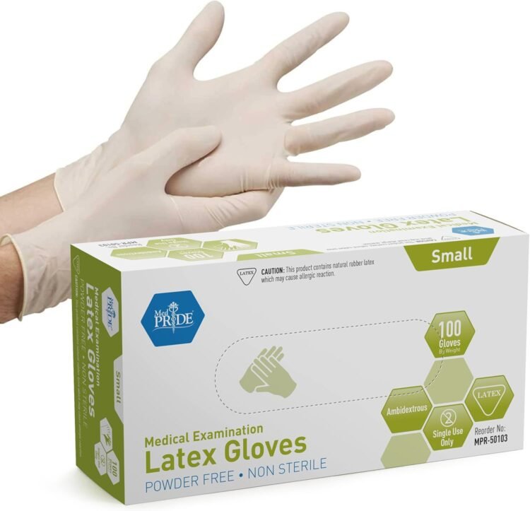 Caja de guantes latex sin polvo 1x100 Medpride